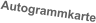 Autogrammkarte